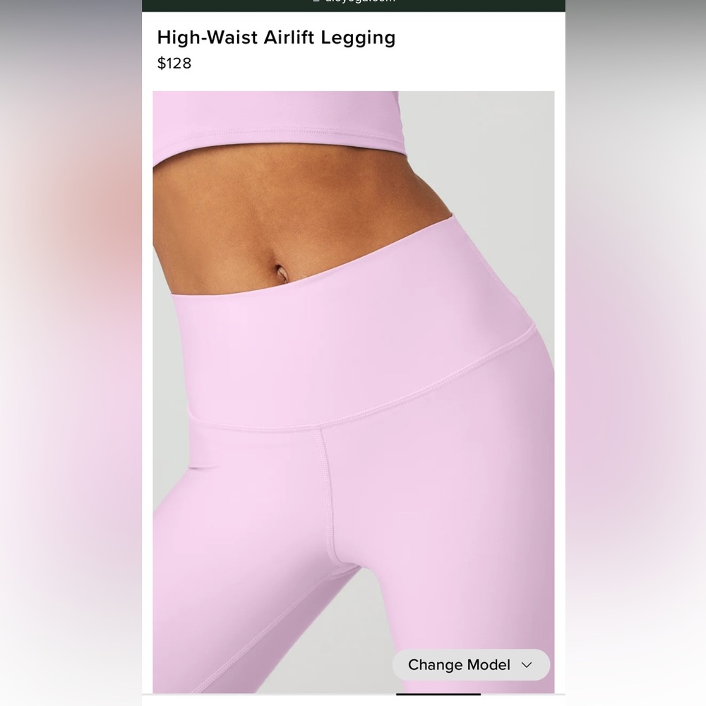 PINK ALO LEGGINGS AMAZING CONDITION. Originally 128$